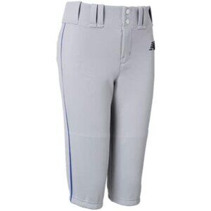 New Balance Youth XL Adversary 2.0 Baseball Knicker Pants Gray Navy Piped NEW